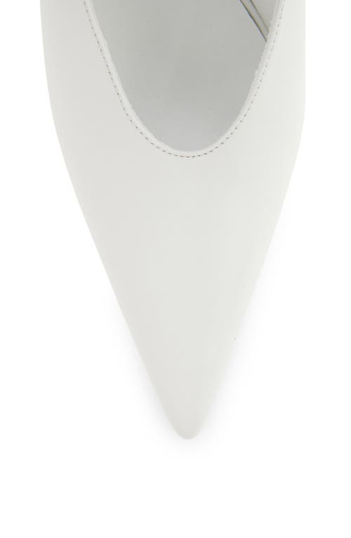 Jeffrey Campbell Grateau Ankle Wrap Mule In White