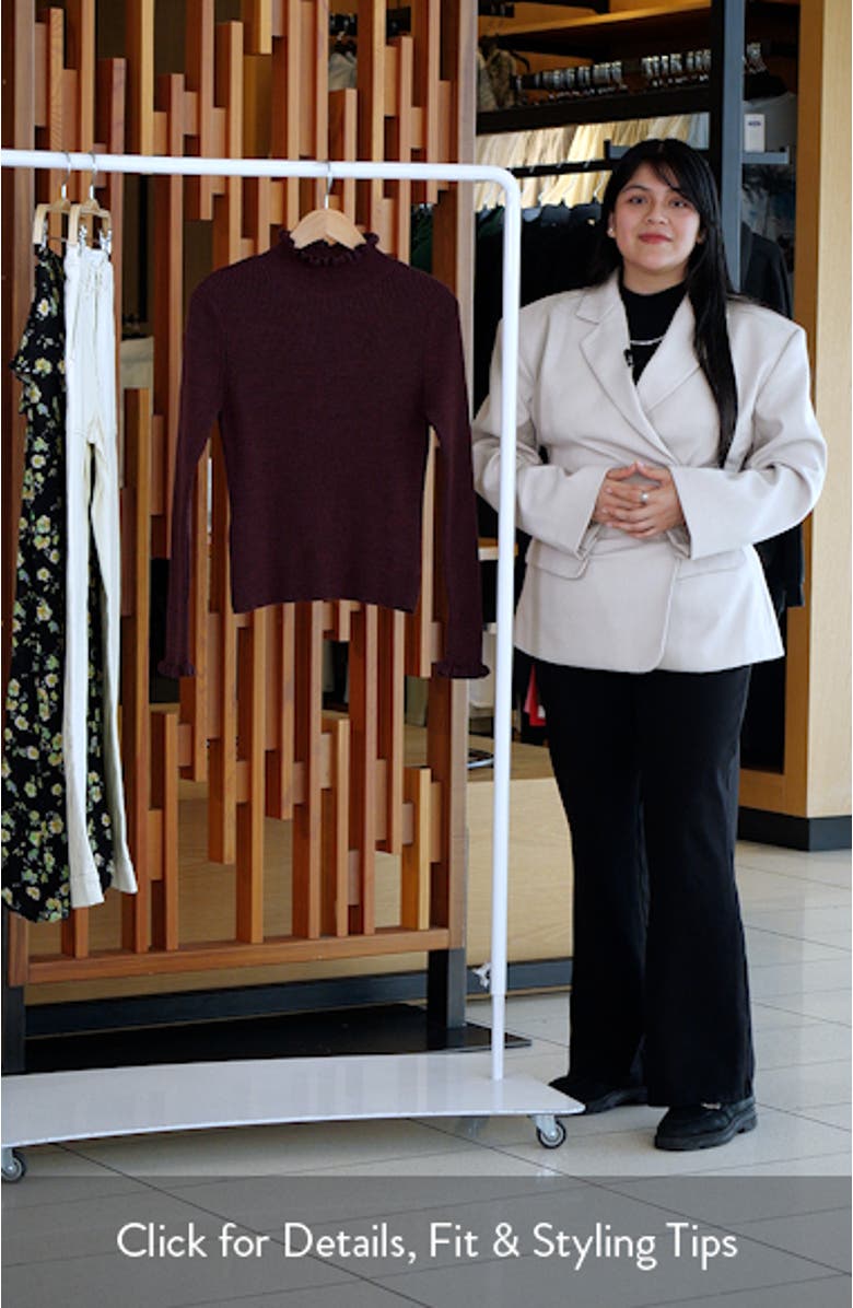 Scallop Mock Neck Sweater, sales video thumbnail