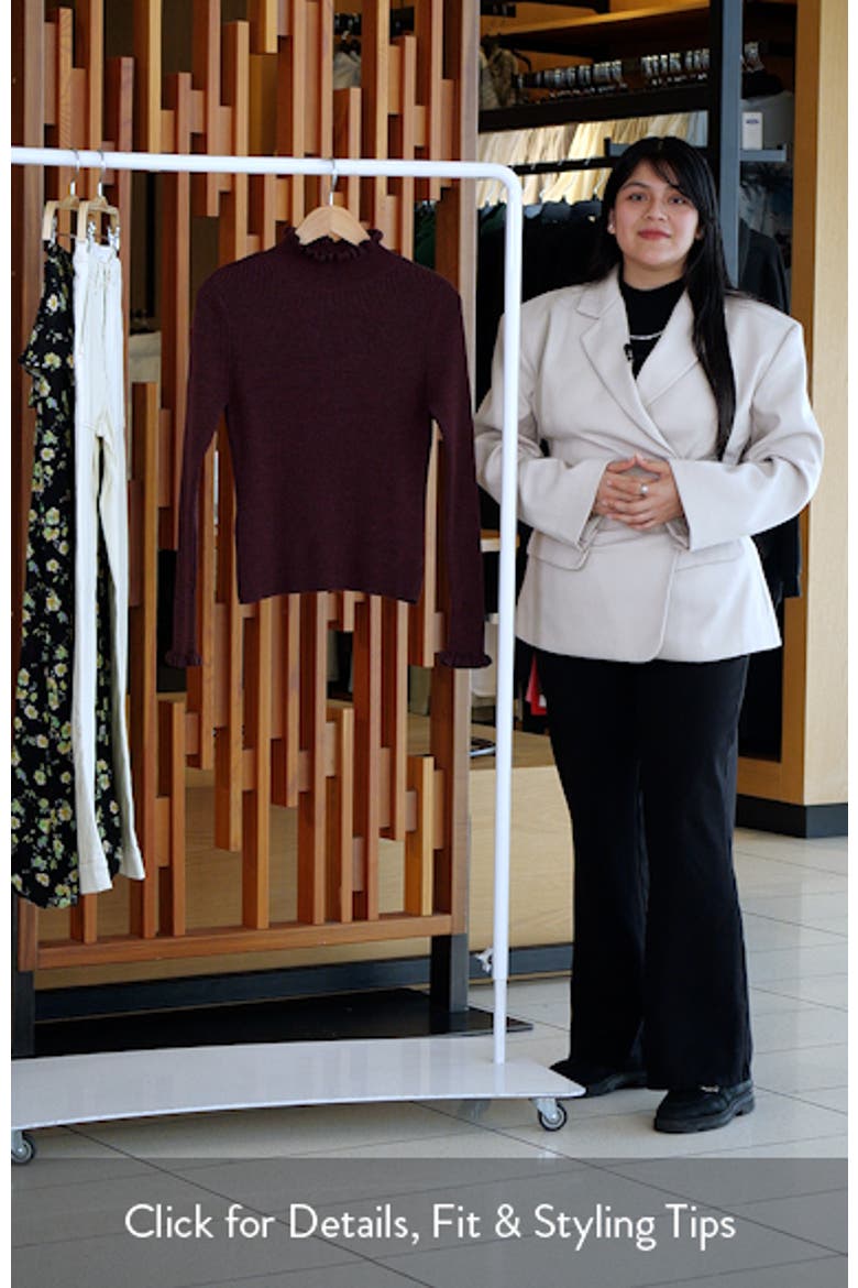 Scallop Mock Neck Sweater video