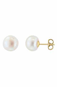 EFFY 14K Yellow Gold 11mm Cultured Freshwater Pearl Stud Earrings
