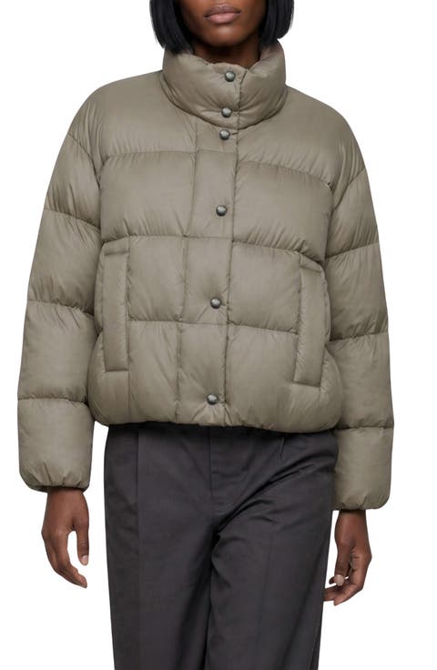 Noemi Crinkled Quilted Puffer Jacket