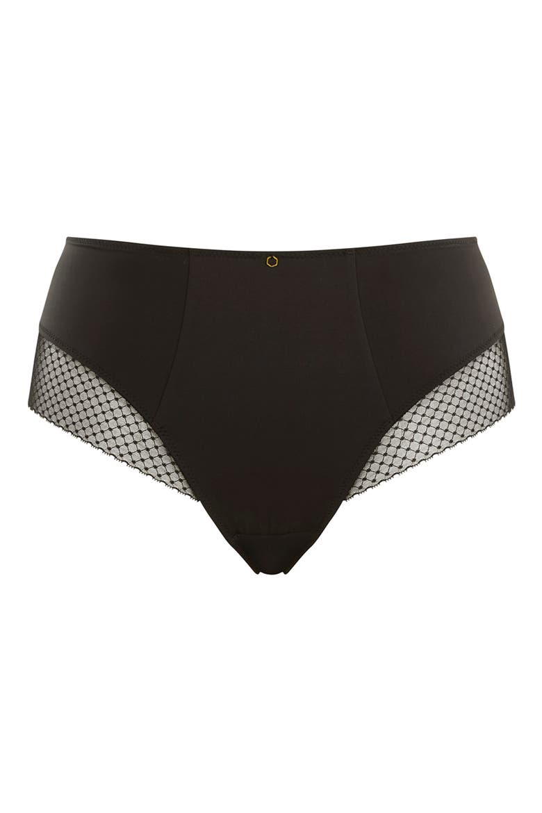 Bliss Cheeky Briefs, Alternate, color, NOIR