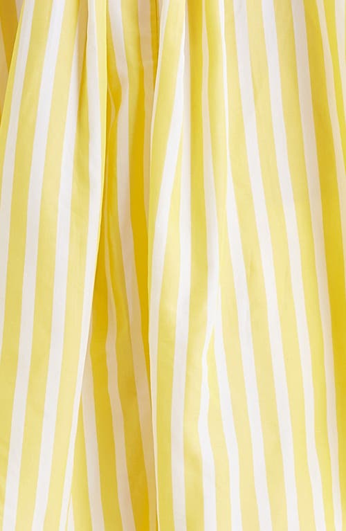 Shop Papinelle Amelia Stripe Short Pajamas In Daisy/white Stripe