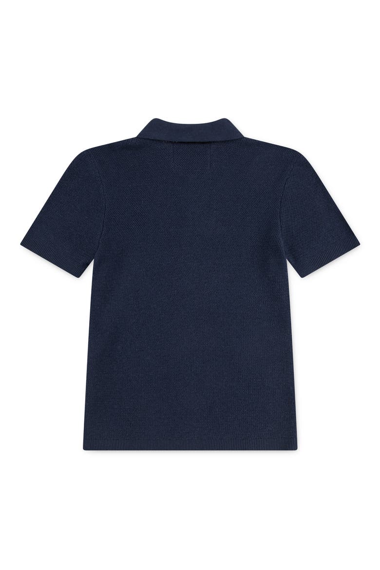 Kids' Traditional Swolo Polo Sweater, Alternate, color, NAVY BLAZER