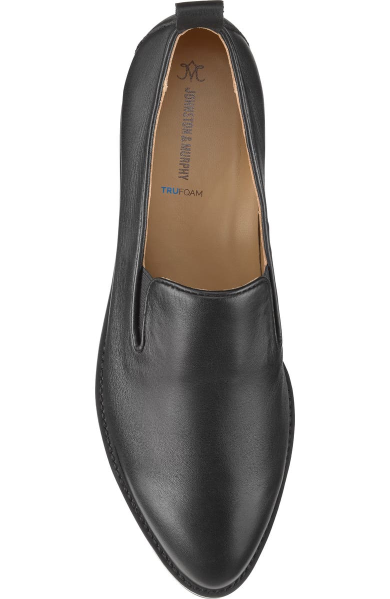 Johnston & Murphy Ulyssa Platform Loafer, Alternate, color, Black Nappa Leather