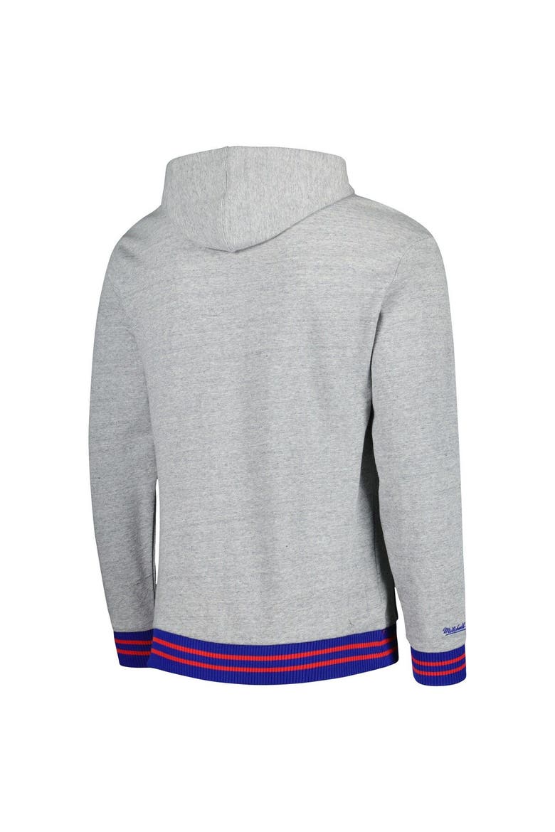 Men's Mitchell & Ness  Heather Gray Washington Capitals Classic French Terry Pullover Hoodie, Alternate, color, Heather Gray