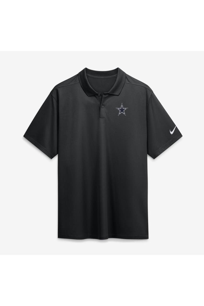 Men's Nike Black Dallas Cowboys Dri-FIT Victory Polo, Alternate, color, Black