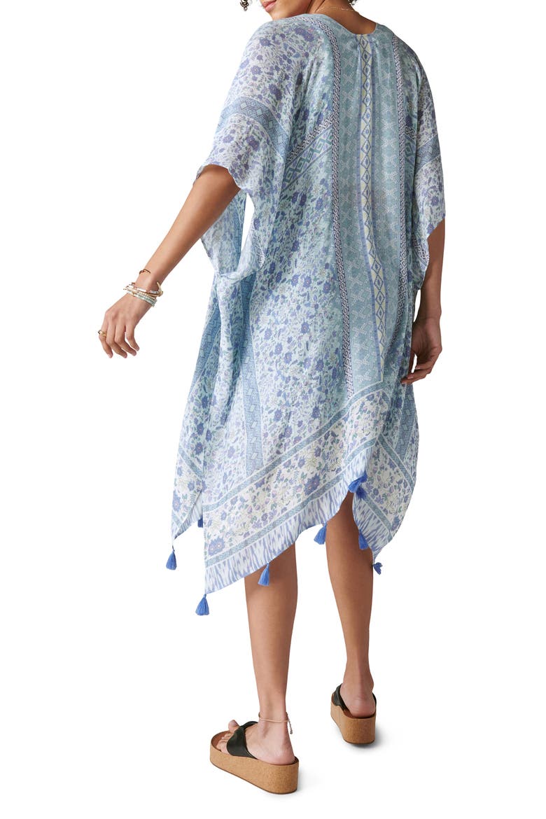 Print Boho Duster, Alternate, color, BLUE MULTI