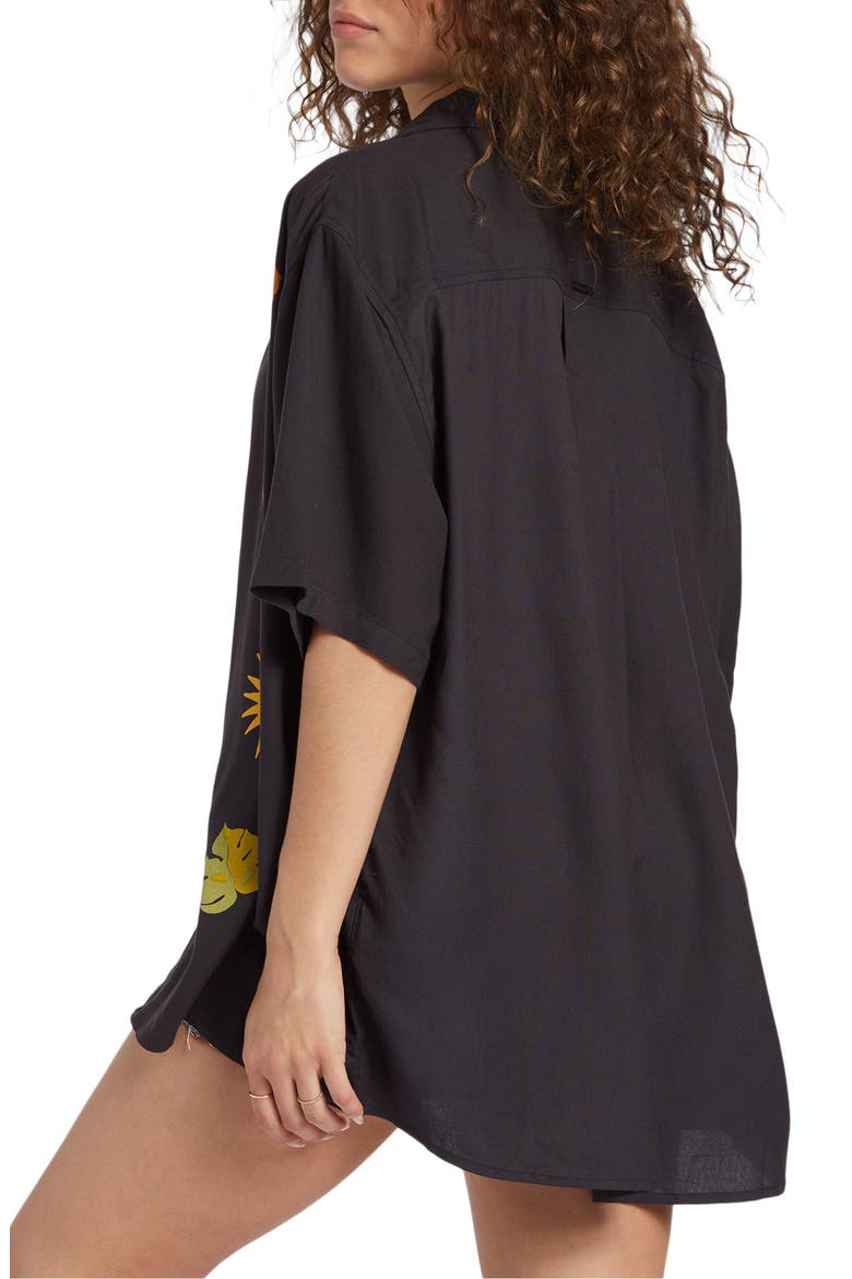 On Vacation Graphic Camp Shirt, Alternate, color, BLACK SANDS