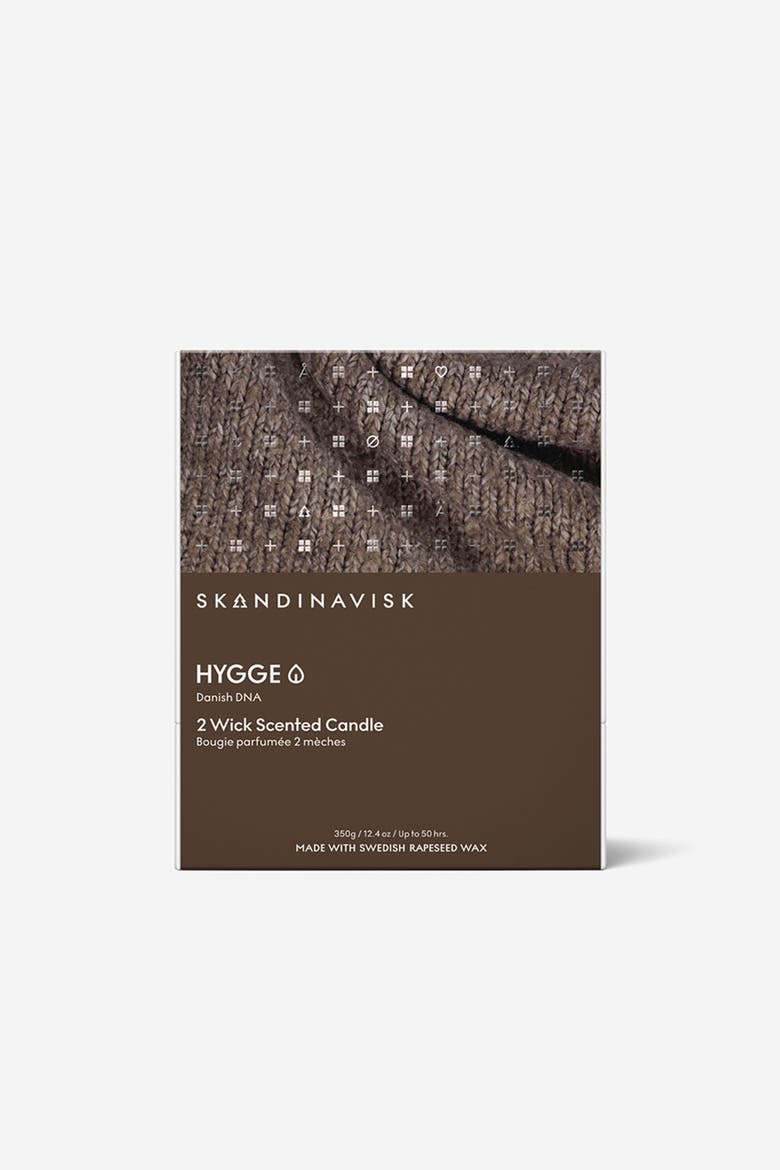 HYGGE 2-wick Scented Candle 350g, Alternate, color, Camel Brown