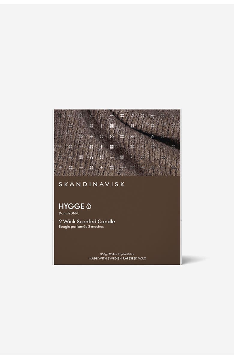 SKANDINAVISK HYGGE 2-wick Scented Candle 350g, Alternate, color, Camel Brown