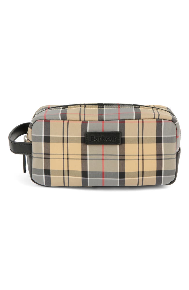 Barbour Wetherham Tartan Washbag, Main, color, 
