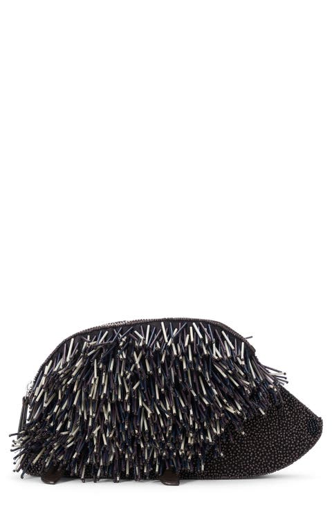 Porcupine Beaded Clutch