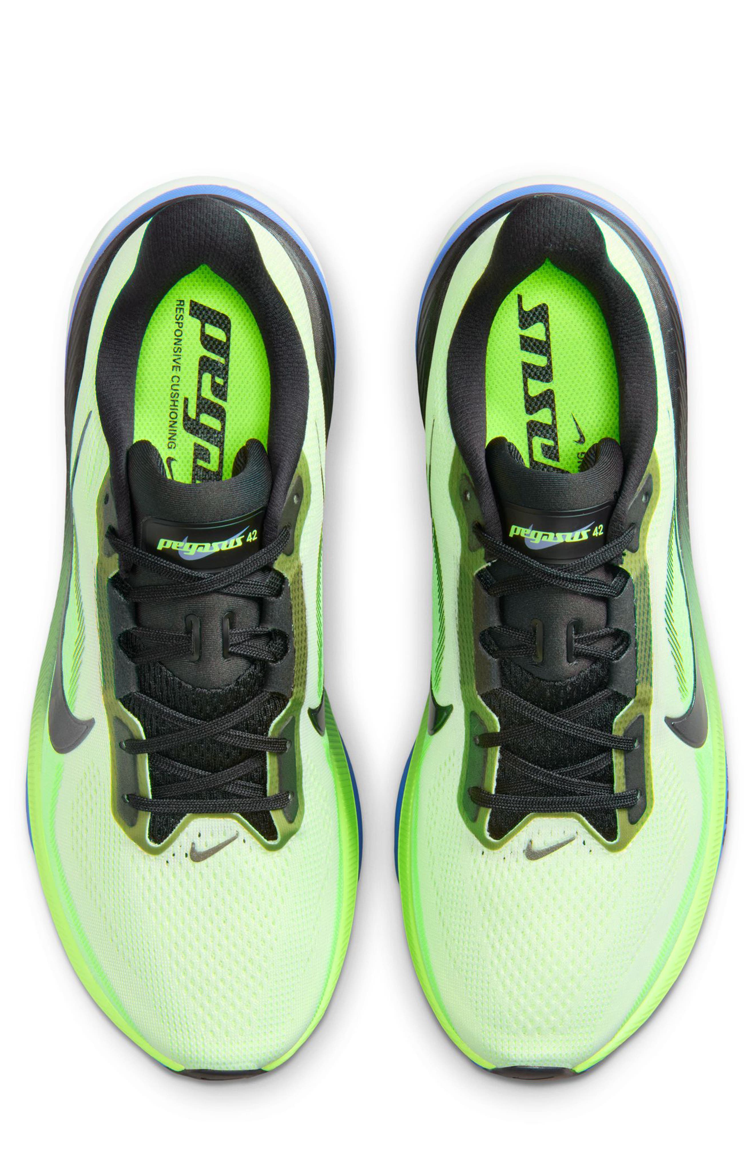 Pegasus 42 Running Shoe, Alternate, color, VOLTIN/ BLACK