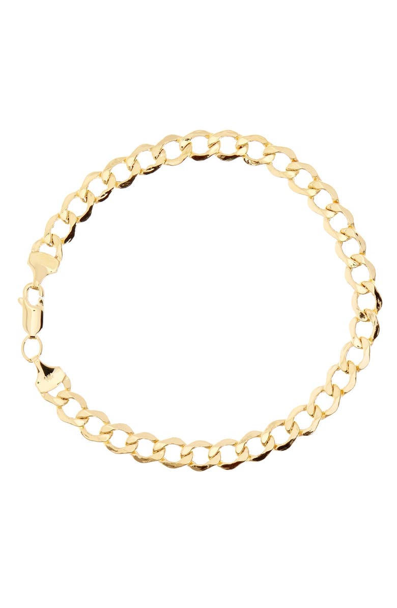 KARAT RUSH 14K Yellow Gold 8" Curb Chain Bracelet, Main, color,
