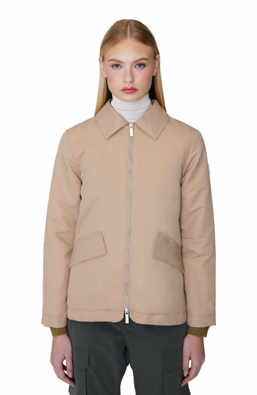 Quartz Co. Adele | Lightweight Insulated Jacket In Sand Beige