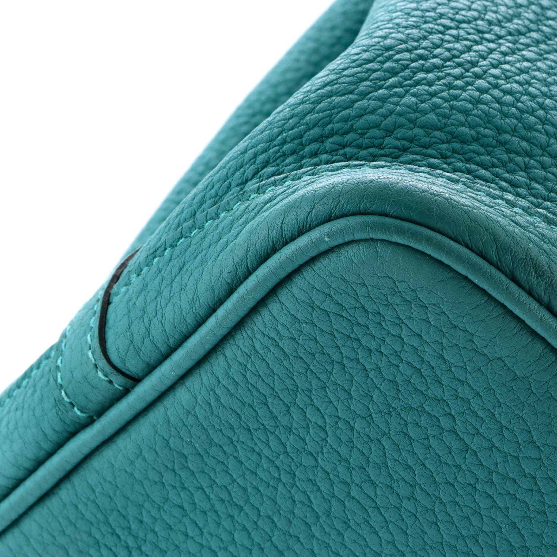 Pre-Owned Hermes Garden Party Tote Leather 30, Alternate, color, Vert Verone