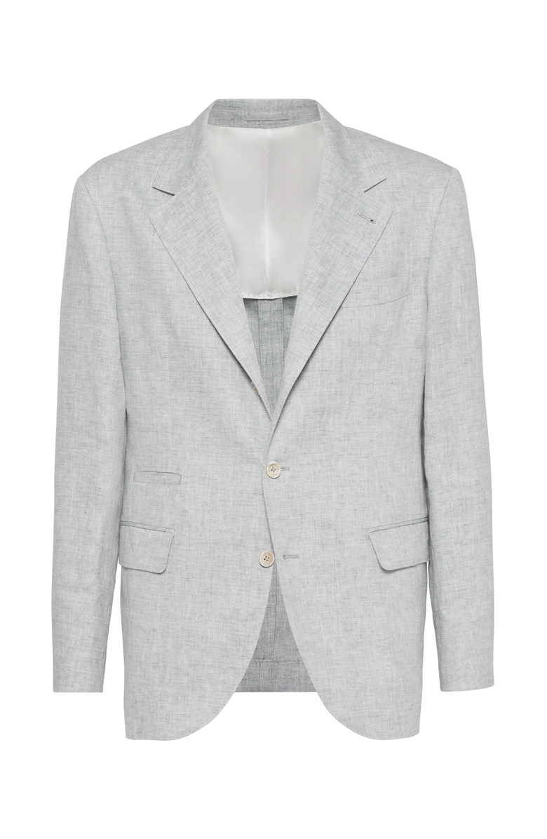 Brunello Cucinelli Linen unconstructed blazer, Main, color,