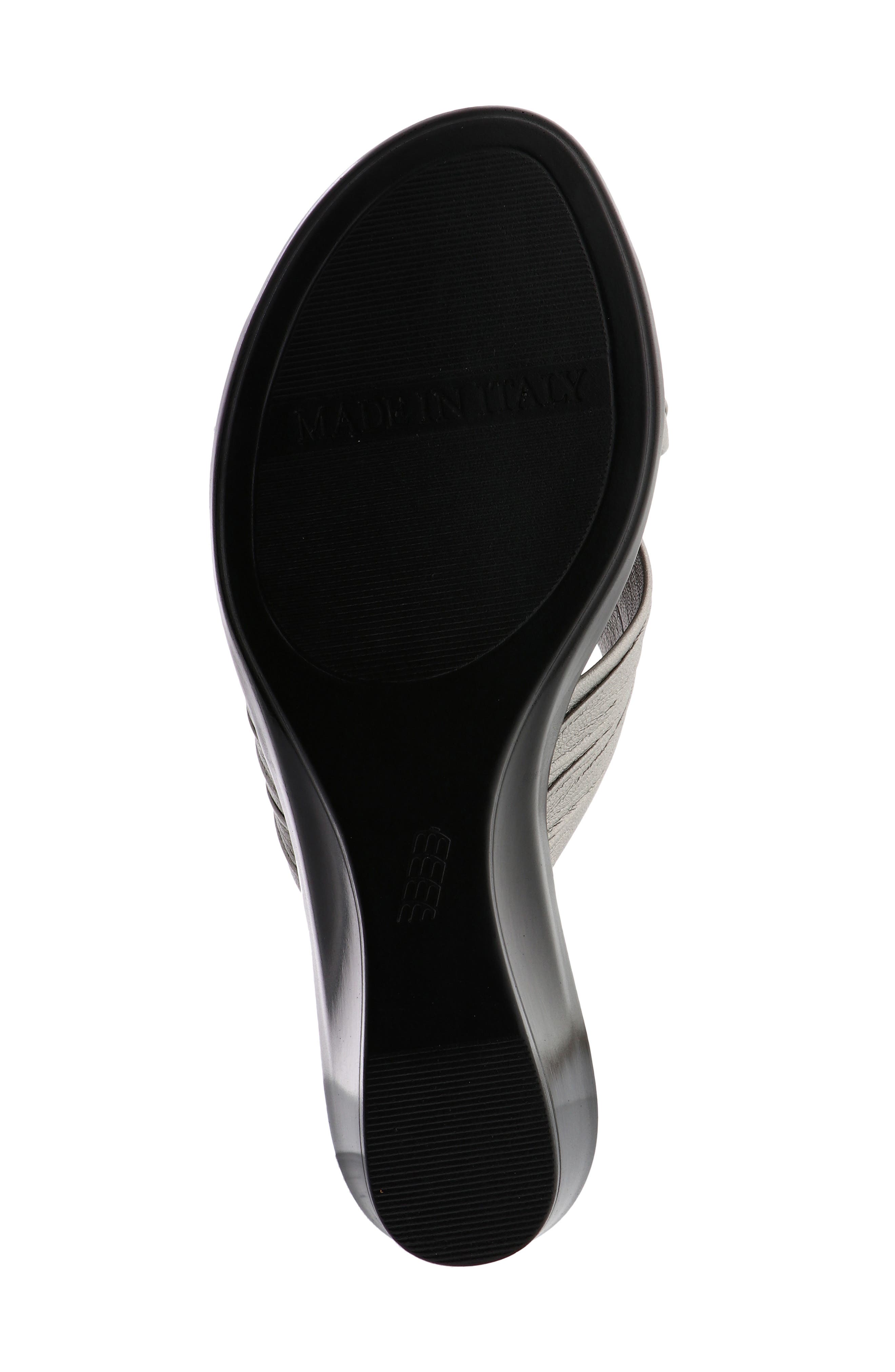 ITALIAN SHOEMAKERS Kenny Wedge Slide Sandal, Alternate, color, Pewter