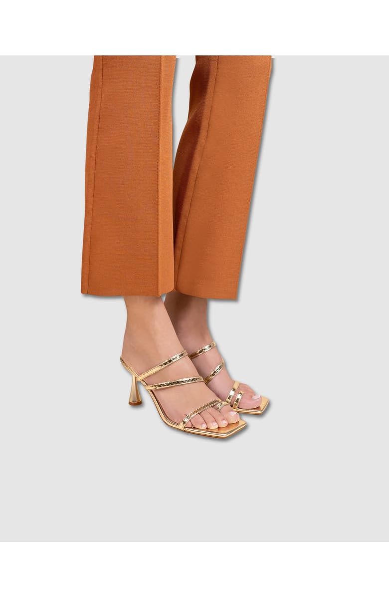 MI/MAI Sorento Metallic Snake Strappy Sandal, Alternate, color, Gold