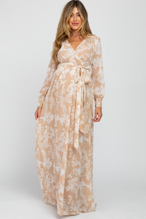 Floral Chiffon Maxi Dress