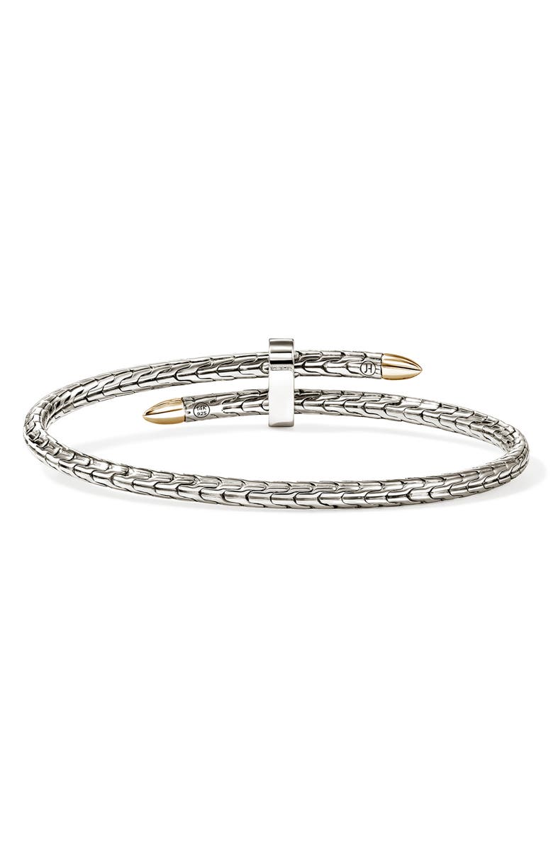 John Hardy Spear Flex Cuff, Sterling Silver, 14K Gold, Alternate, color, Silver And Gold