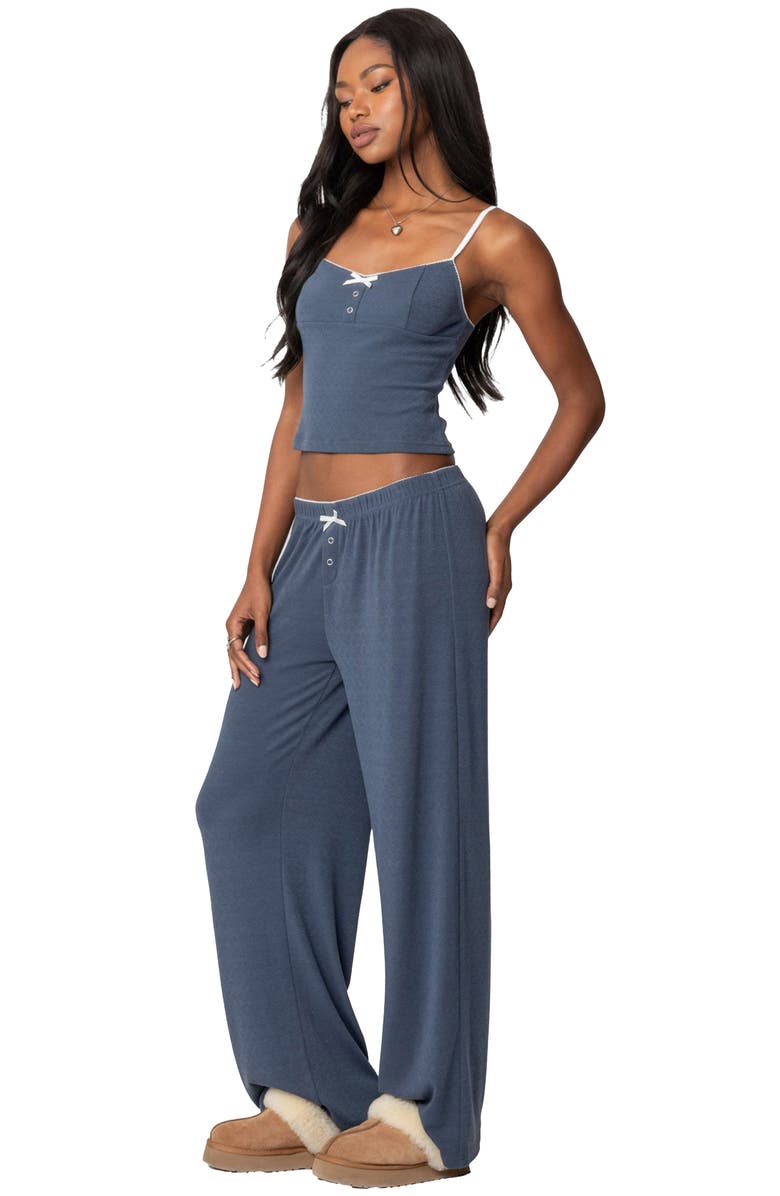 EDIKTED Kleo Lounge Pants, Alternate, color, Navy