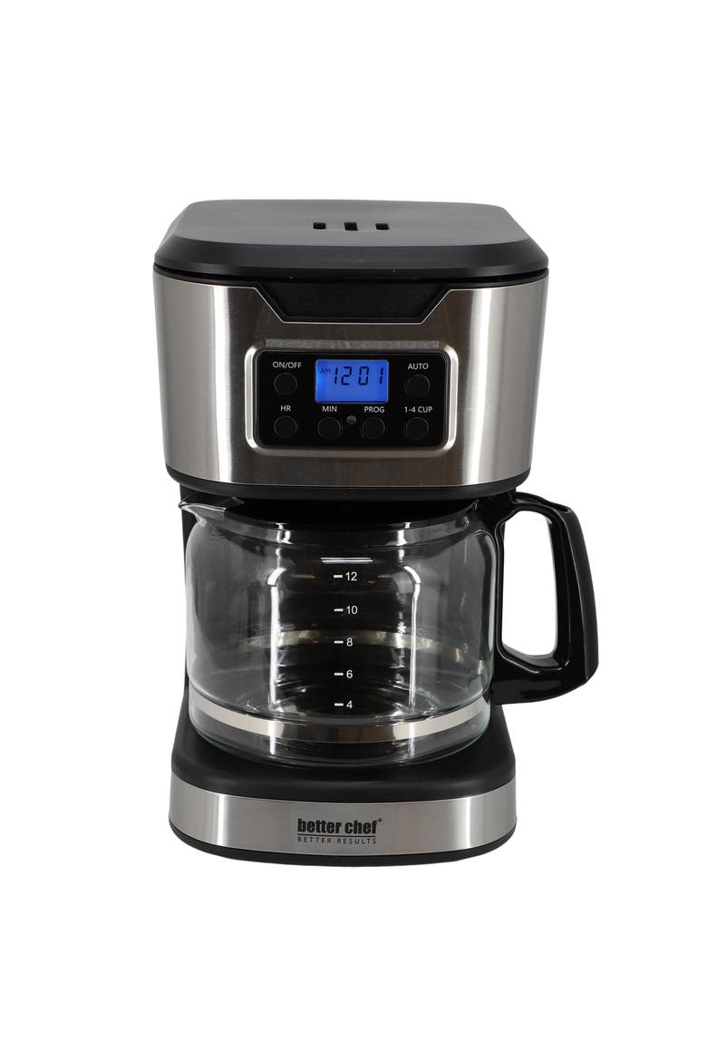 12-Cup Programmable Coffee Maker, Alternate, color, Black