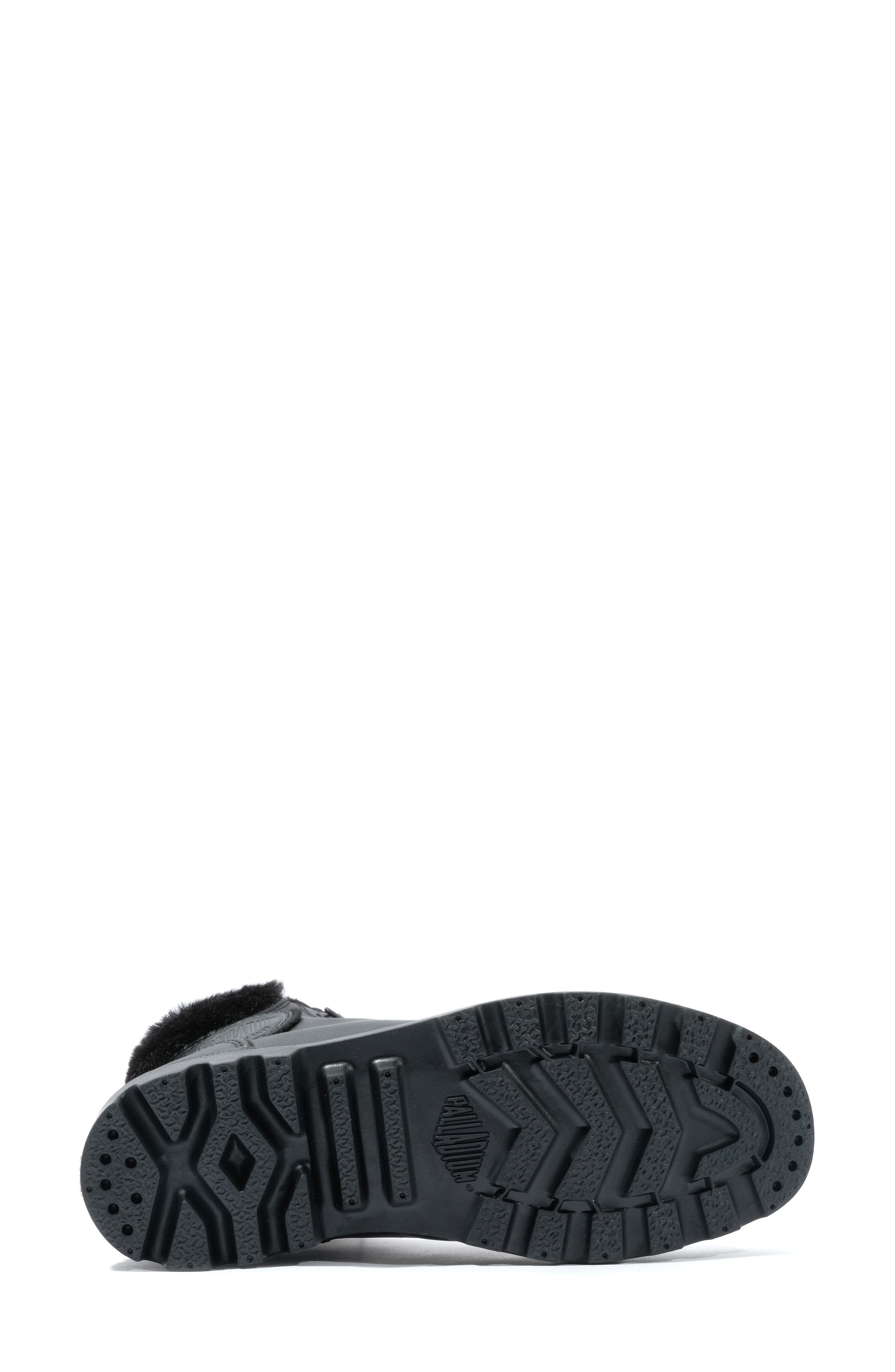 Palladium Pampa Hi Faux Fur Lined Boot, Alternate, color, Black