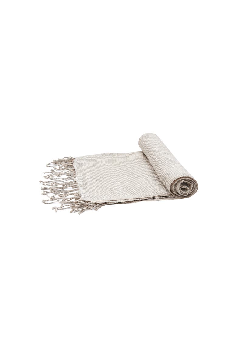 Lucca Silk & Linen Blanket 50" x 70", Main, color, Beige
