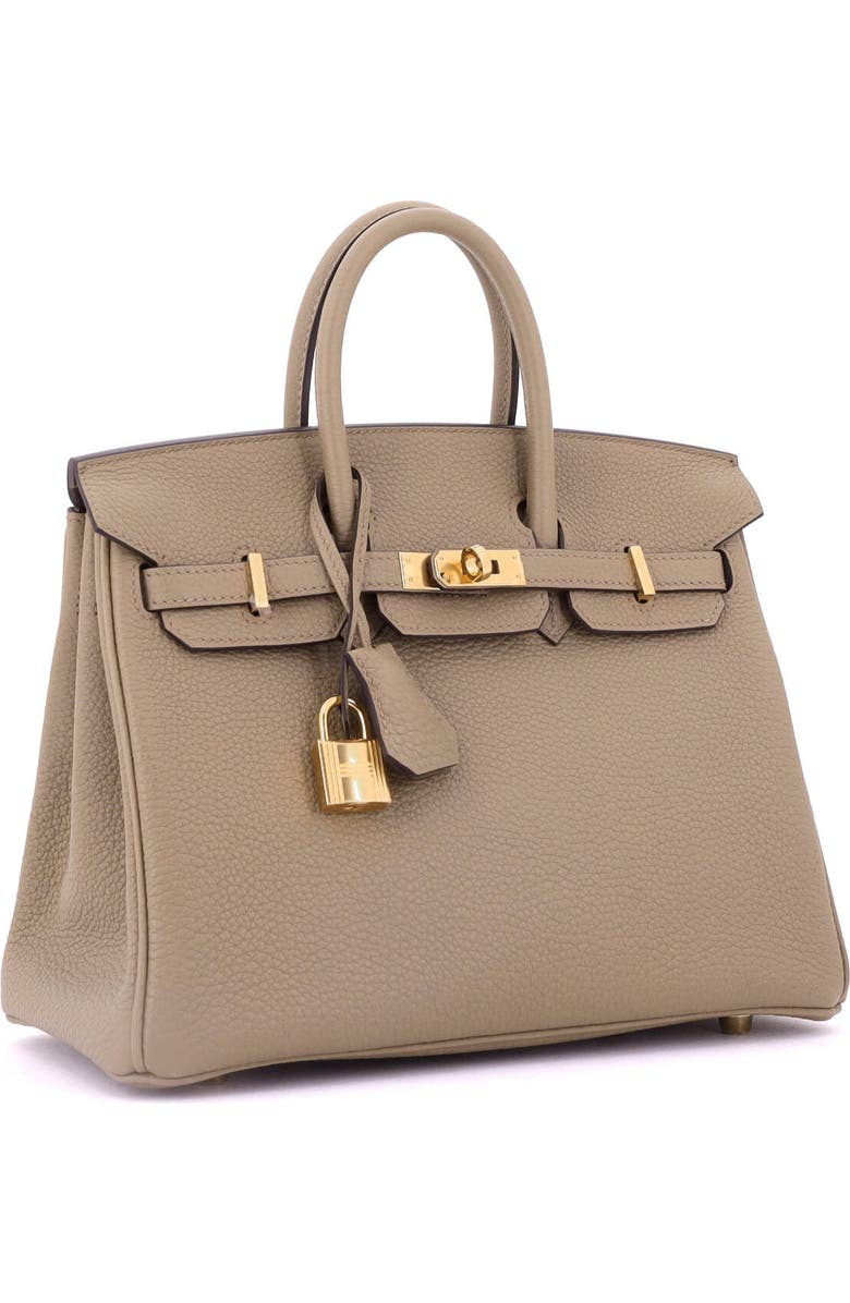 Pre-Owned Hermes Birkin Handbag Brown Togo with Gold Hardware 25, Alternate, color, Beige Marfa