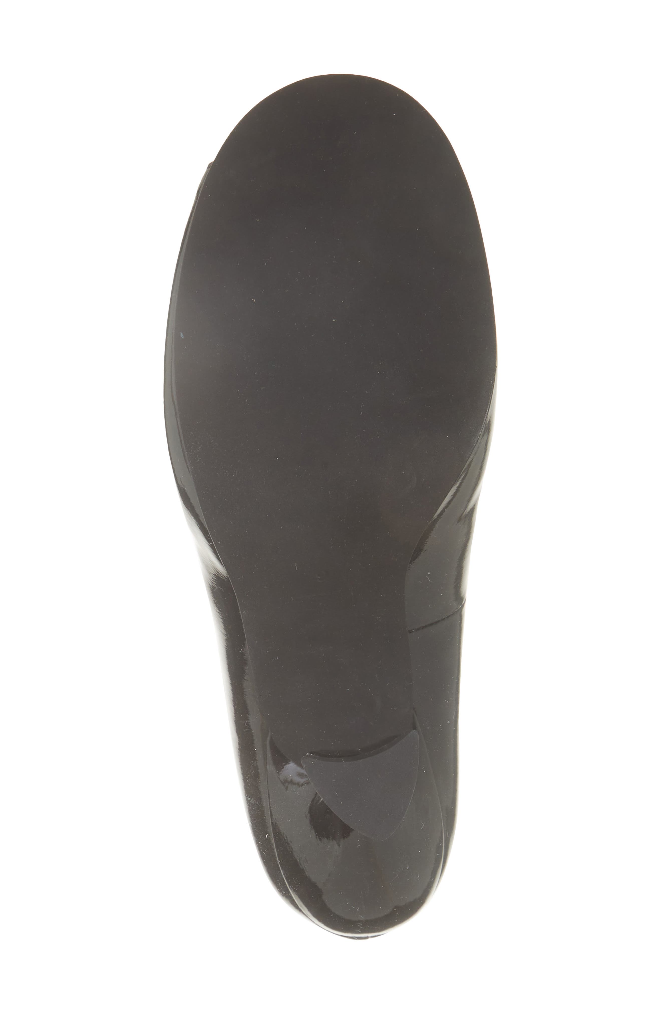 Amusing Pump, Alternate, color, BLACK WHITE PATENT