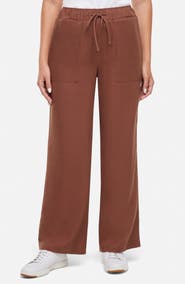 Three Dots Linen Wide Leg Pants