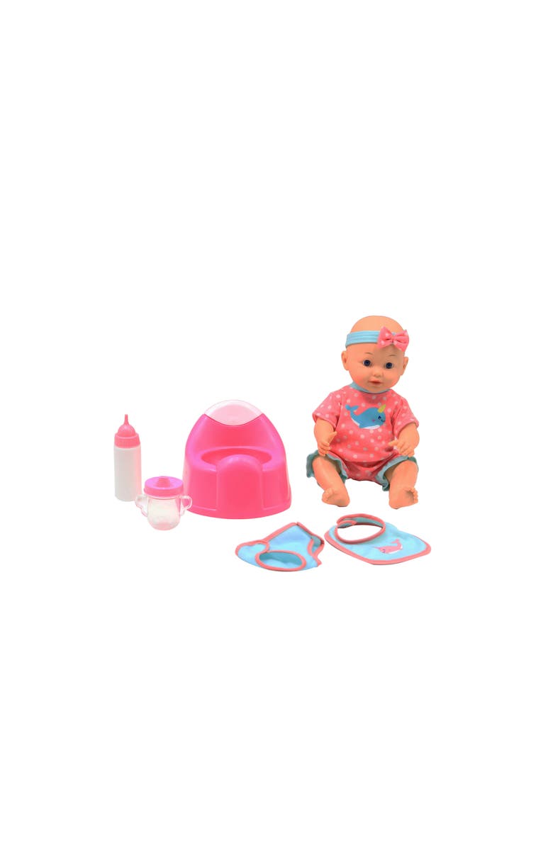 Dream Collection Drink & Wet Baby Doll with Training Potty, Main, color, Multicolored