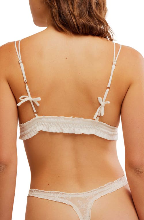Free People Gia Thong With Bow In White