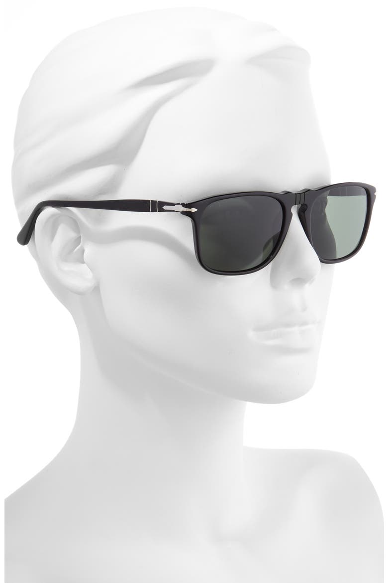 54mm Square Sunglasses, Alternate, color, BLACK/ BLACK