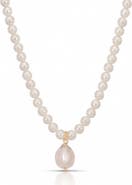 Ettika Freshwater Pendant Bead Necklace