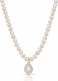 Ettika Freshwater Pendant Bead Necklace