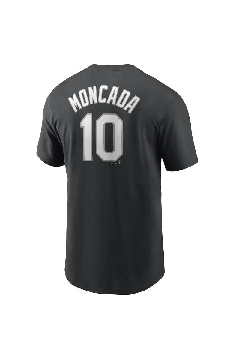 Nike Youth Nike Yoan Moncada Black Chicago White Sox Player Name & Number T-Shirt, Alternate, color,