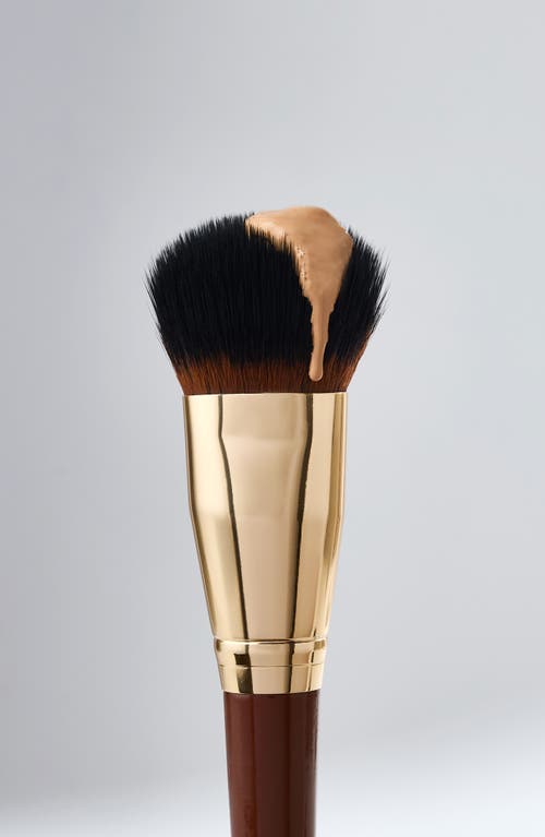 Spectrum Pantherine Large Duo Fibre Foundation Brush In Brown
