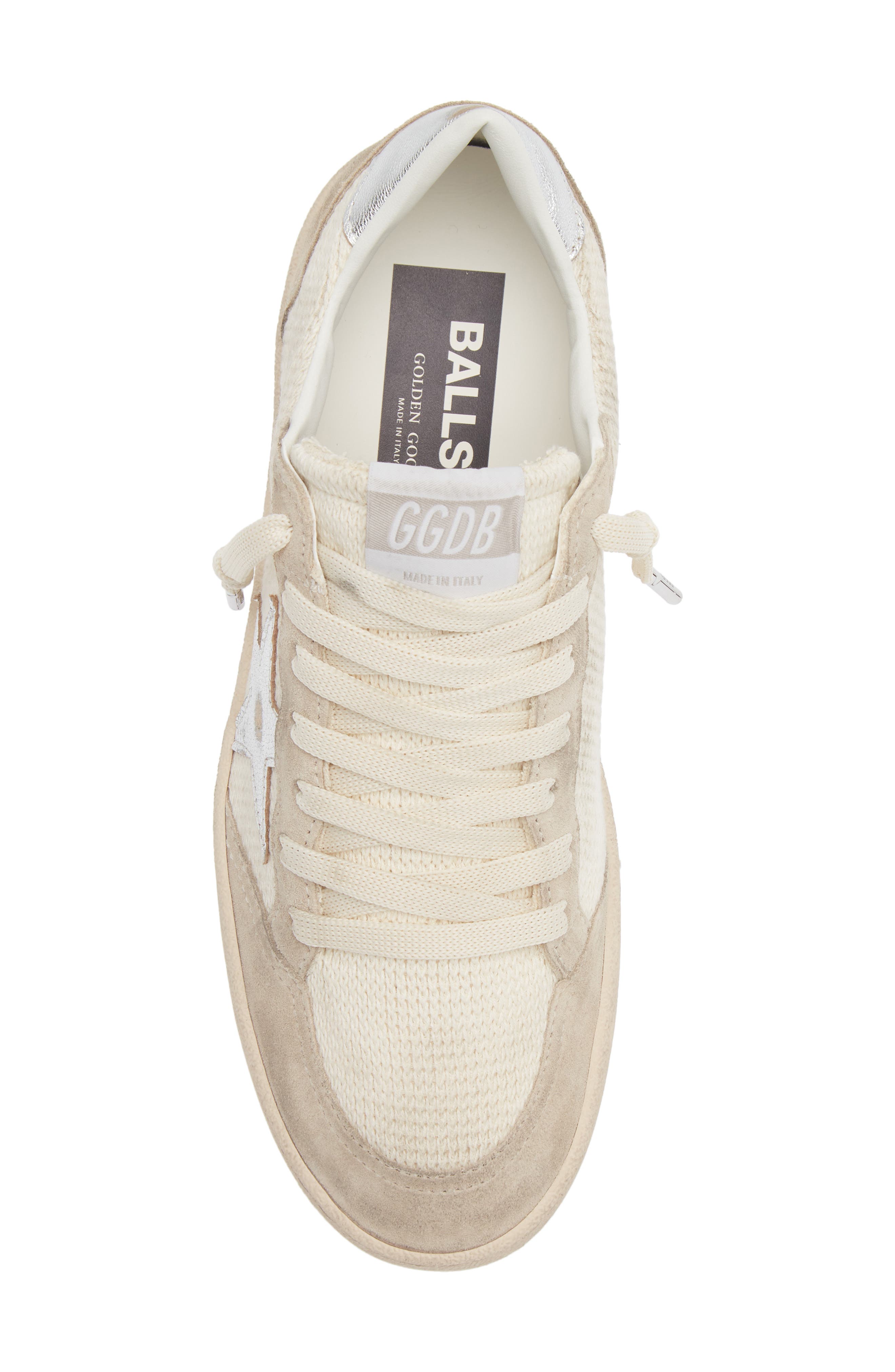 Ball Star Sneaker, Alternate, color, BEIGE/ SILVER