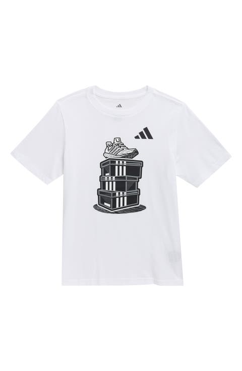 Kids' Stacked Shoebox Cotton Graphic T-Shirt