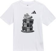 adidas Kids' Stacked Shoebox Cotton Graphic T-Shirt