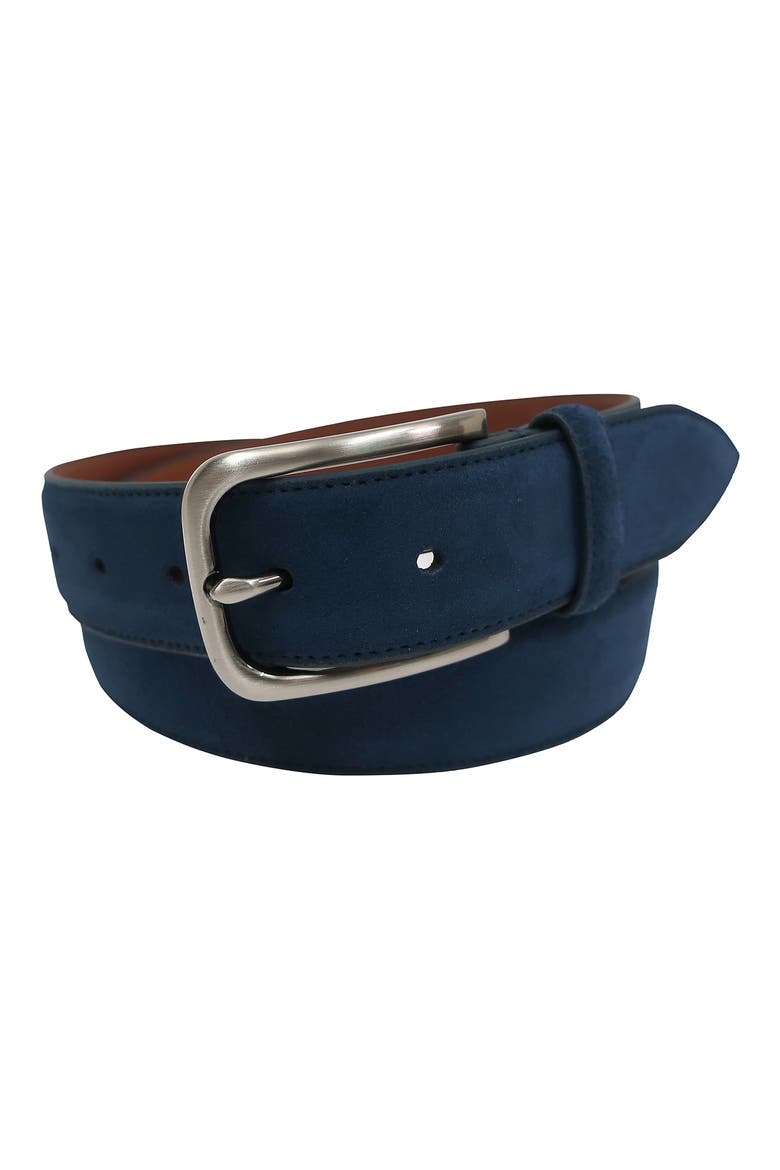 Suede Belt, Main, color, NAVY