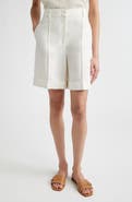 Eleventy Sparkle Linen Blend Bermuda Shorts