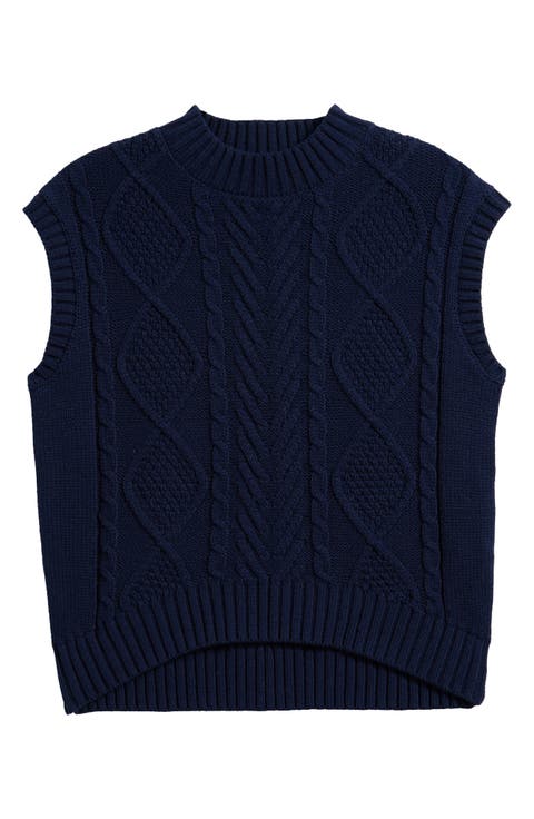Kids' Cable Sweater Vest (Big Kid)