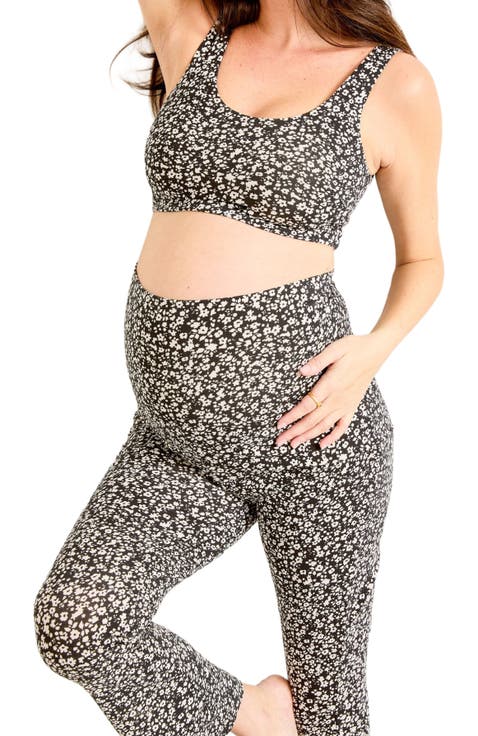 The Maternity Bodyflex Crop Flare Legging