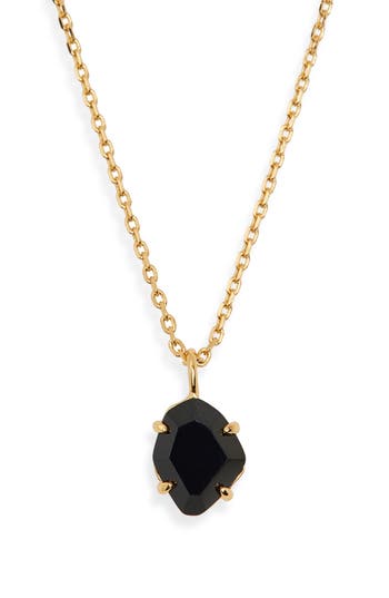 Kate Spade New York Treasure Trove Mini Pendant Necklace In Black