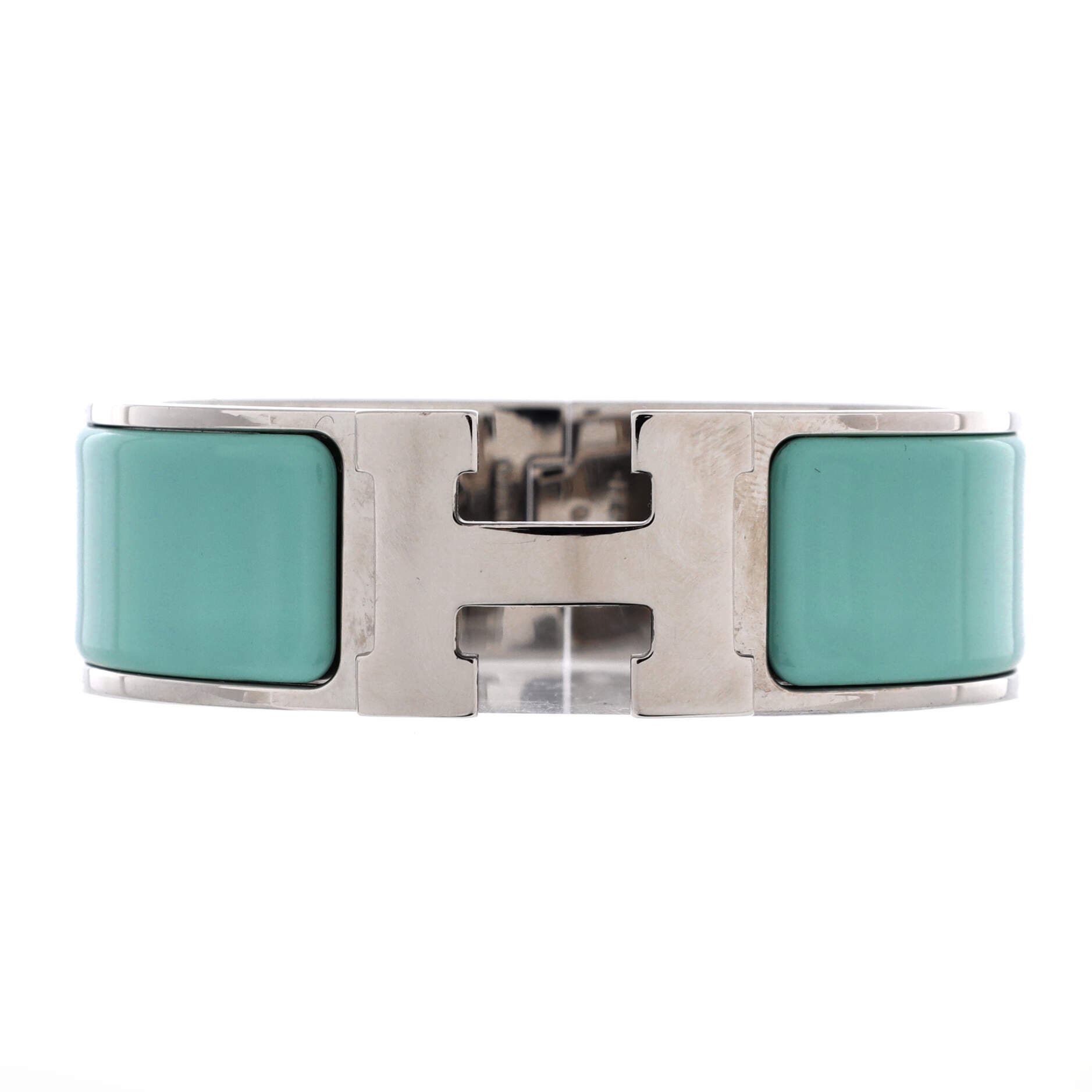 Clic H Bracelet Enamel Wide, Main, color, Blue
