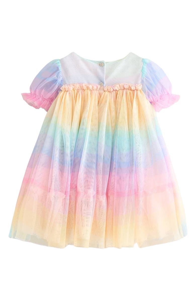 NEXT Kids' Rainbow Mesh Party Dress, Alternate, color,